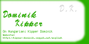 dominik kipper business card